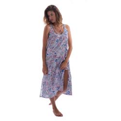 Robe Pure Coton imprimé Cachemire