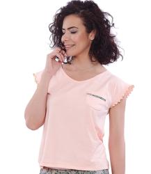 T-shirt pyjama rose fluo en coton - BeMelba